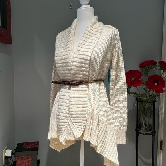 NEW Alice + Olivia Wool Cashmere Classic Timeless Layering Cardigan Sweater NWT - Picture 10 of 16